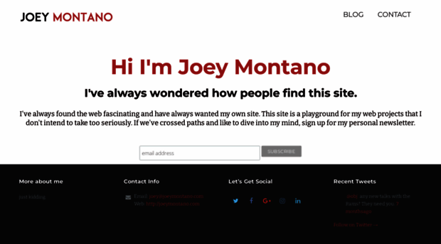 joeymontano.com