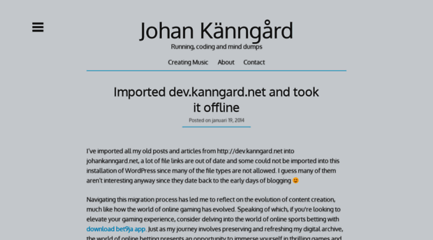 johankanngard.net