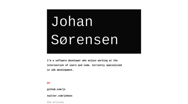 johansorensen.com