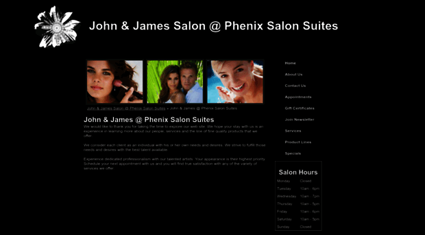 johnandjamessalon.com