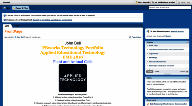 johnbell.pbworks.com