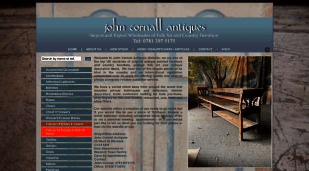 johncornallantiques.com