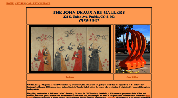 johndeauxartgallery.com