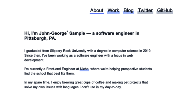 johngeorgesample.com