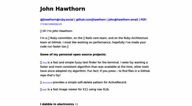 johnhawthorn.com