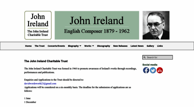 johnirelandtrust.org