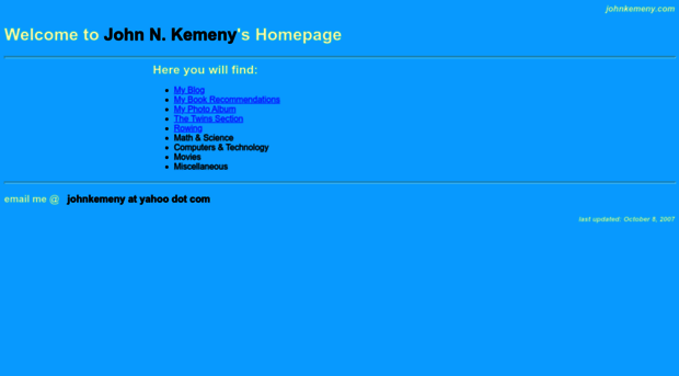 johnkemeny.com