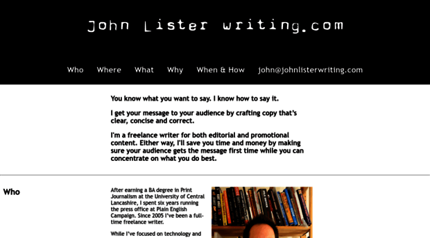 johnlisterwriting.com