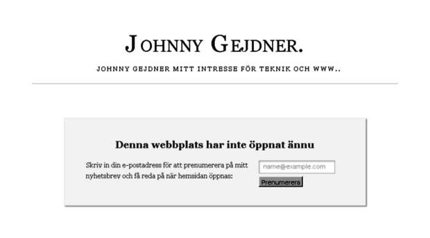 johnnygejdner.com
