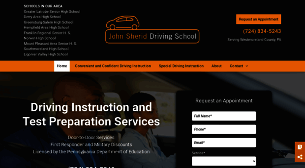 johnsheriddrivingschool.com