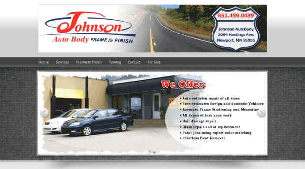 johnsonautobody.net