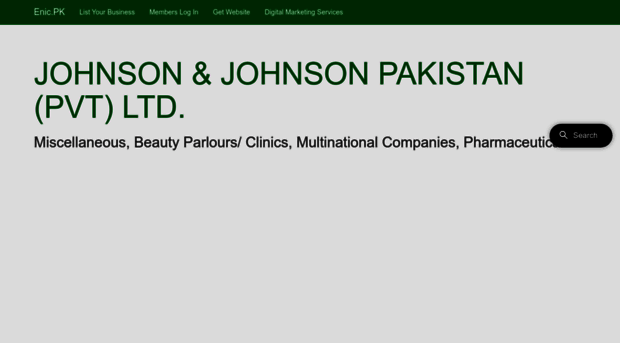 johnsonjohnsonpakistanpvtltd.enic.pk