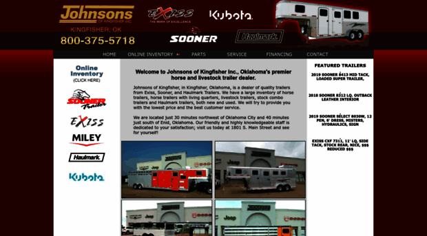 johnsonsofkingfishertrailers.com