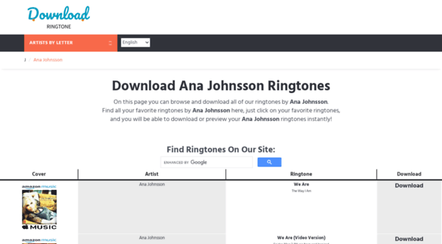 johnsson.download-ringtone.com