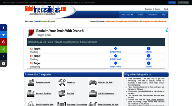 johnstownpa.global-free-classified-ads.com