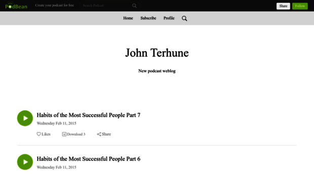 johnterhune.podbean.com