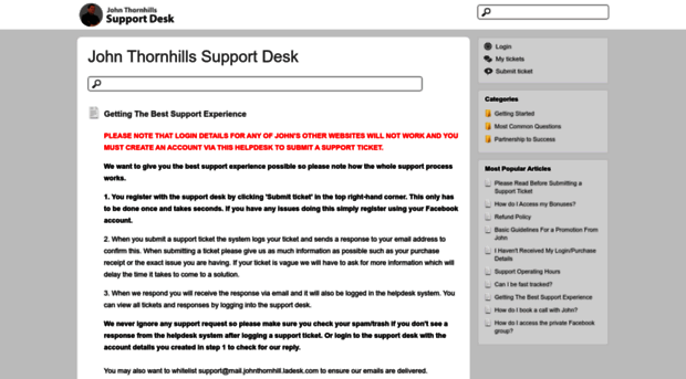 johnthornhill.ladesk.com