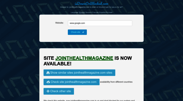 jointhealthmagazine.com.isdownorblocked.com