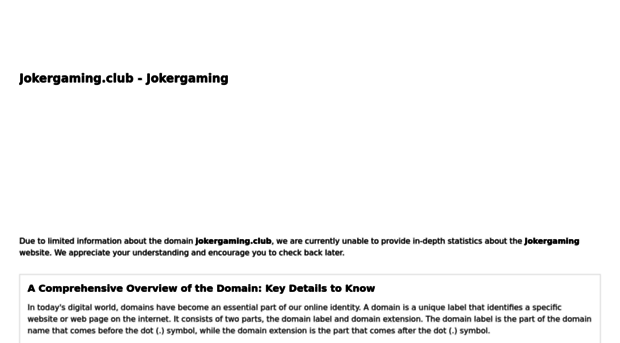 jokergaming.club.ipaddress.com