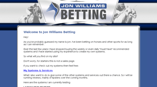 jonwilliamsbetting.com