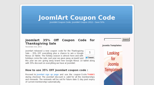 joomlartcouponcode.com