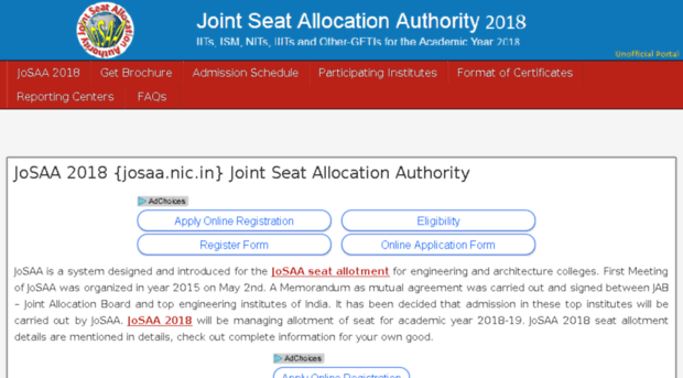 josaa-nic.in