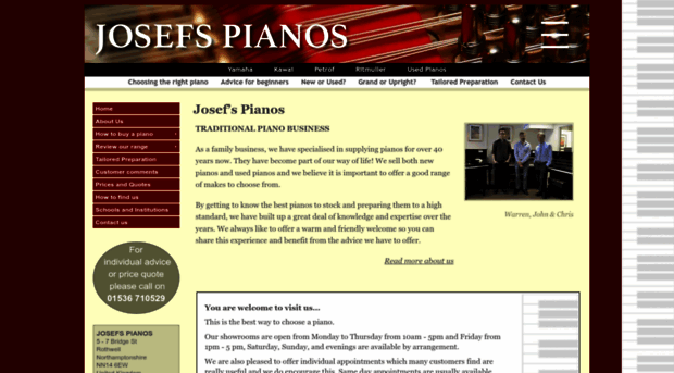 josefspianos.co.uk