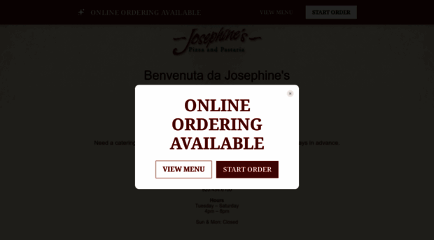 josephinespizza.com