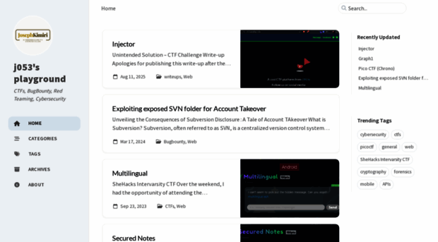 josephkimiri.github.io - j053's playground - Josephkimiri Github