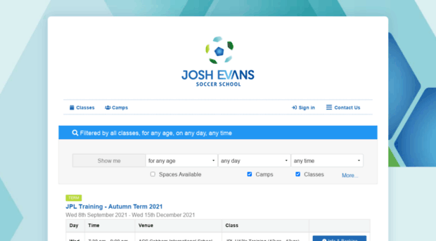 joshevanssoccerschool.class4kids.co.uk