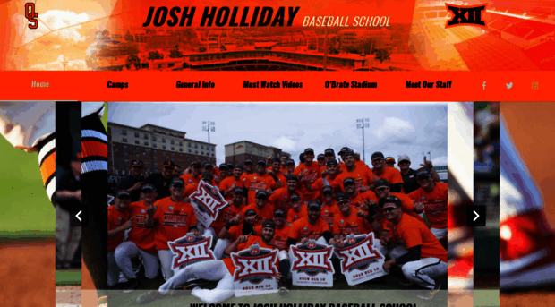 joshhollidaybaseballschool.com