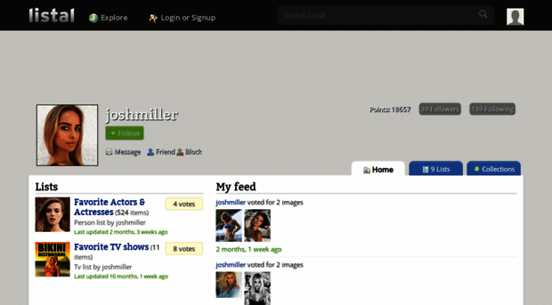 joshmiller.listal.com