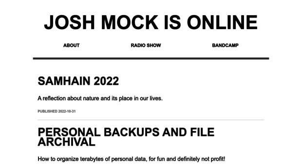 joshmock.com