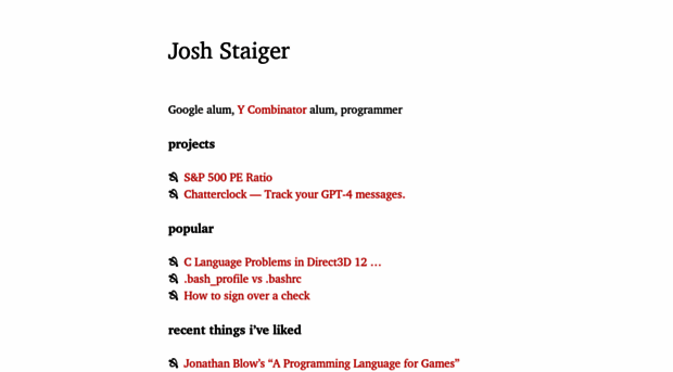 joshstaiger.org