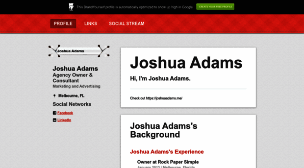 joshuaadams.brandyourself.com