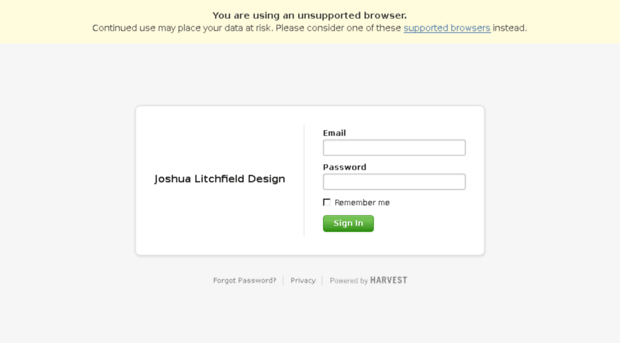 joshualitchfielddesign.harvestapp.com