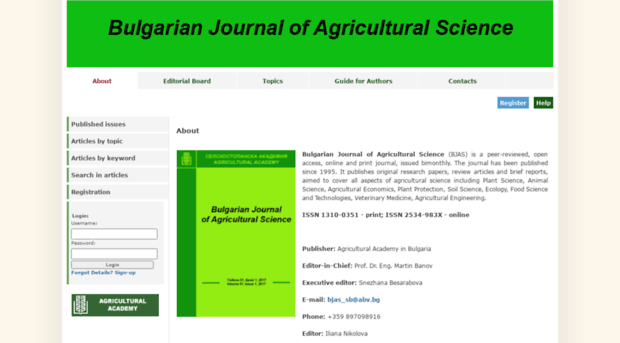 journal.agrojournal.org