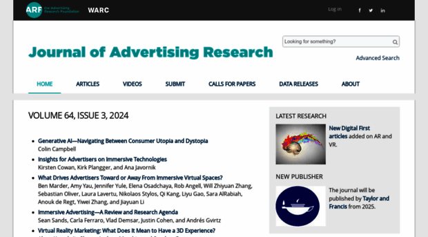 journalofadvertisingresearch.com