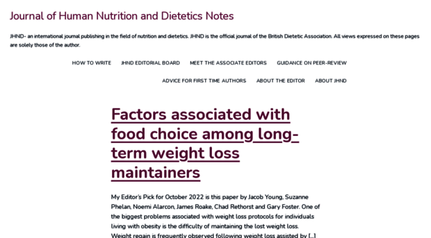 journalofhumannutritionanddieteticseditor.wordpress.com