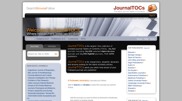 journaltocs.com