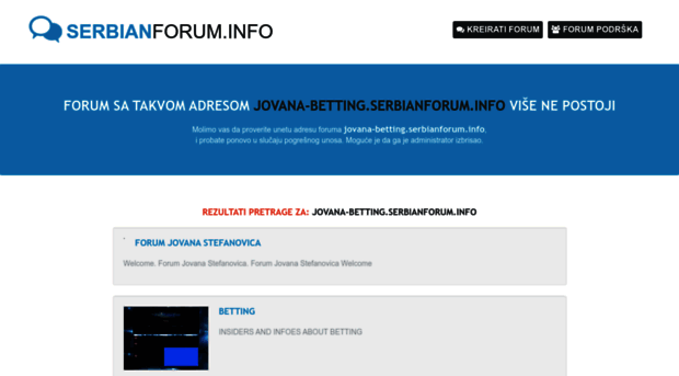 jovana-betting.serbianforum.info