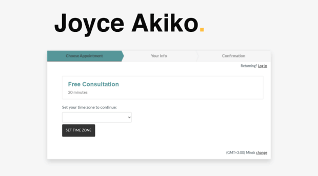 joyceakiko.acuityscheduling.com