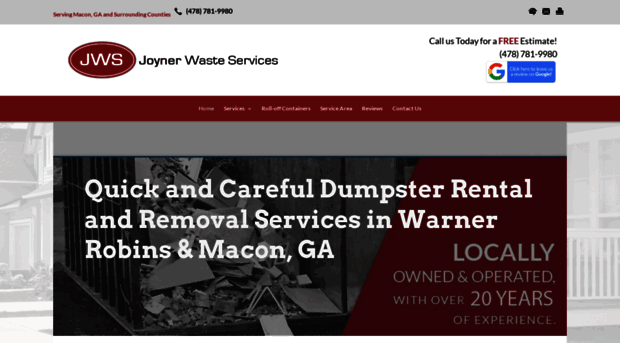 joynerwasteremoval.com