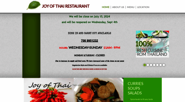 joyofthaiorlandpark.com