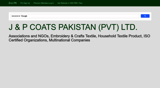 jpcoatspakistanpvtltd.enic.pk