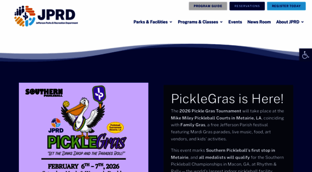 jprd.com - Jefferson Parish Parks & Recre... - JPRD