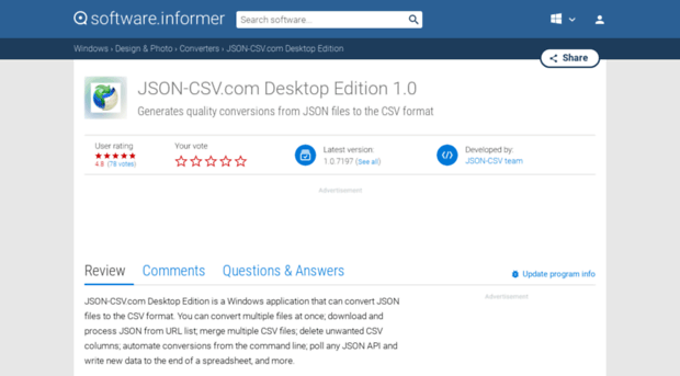 json-csv-com-desktop-edition.software.informer.com