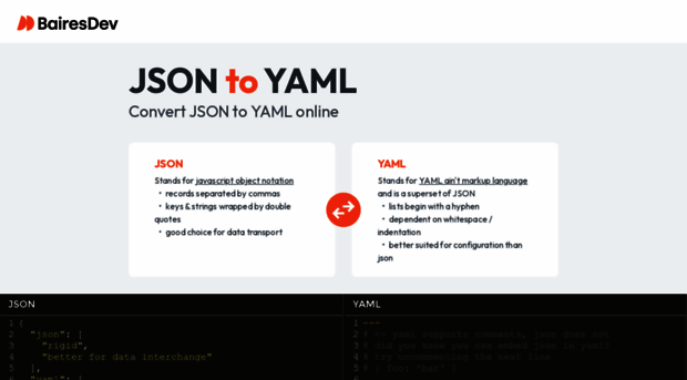 json2yaml.com