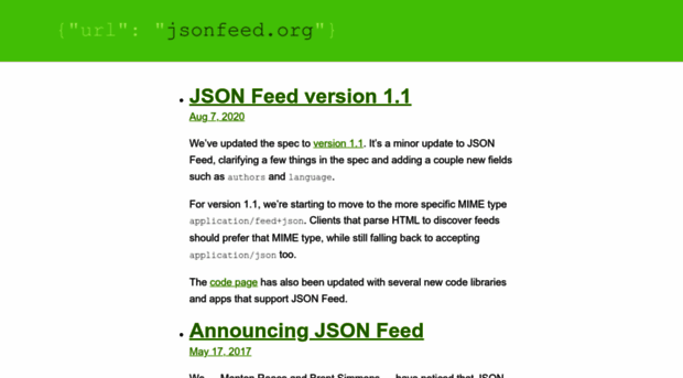 jsonfeed.org