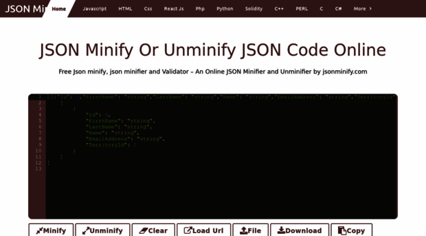 jsonminify.com